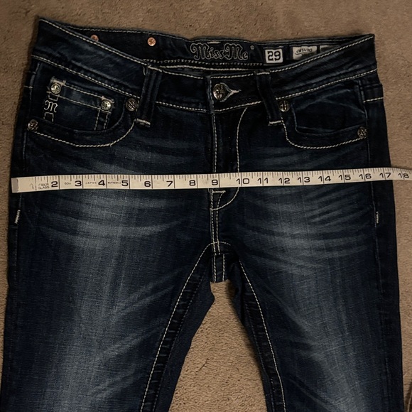Miss Me Women's Embellished Dark Blue Jeans - Picture 7 of 8